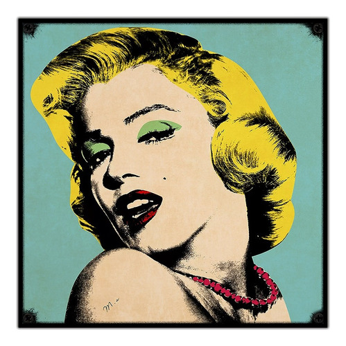 #449 - Cuadro Vintage 30 X 30 - Marilyn Monroe Andy Warhol 