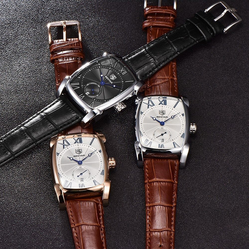 Relógio De Quartzo Masculino Benyar Elegante Cronógrafo 5114