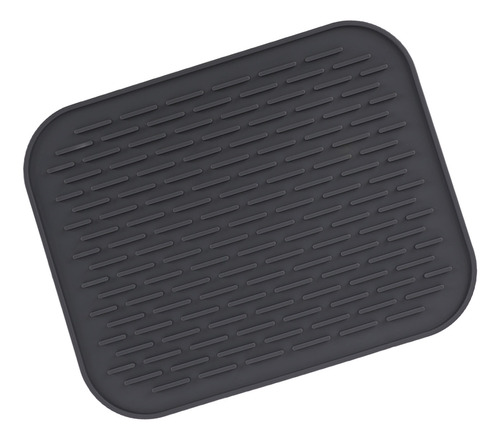 Alfombrilla De Silicona Para Secar Platos Con Borde Rectangu