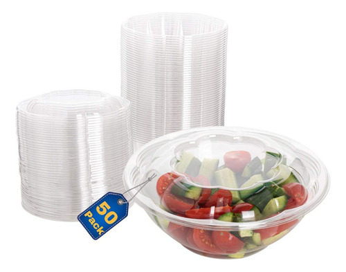 Smygoods Ensaladeras De Plastico Con Tapas Desechables, Cuen