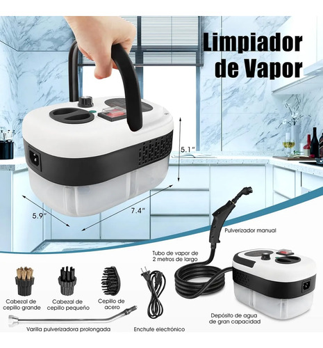 Limpiador De Vapor A Presión De Alta Temperatura De 2500w