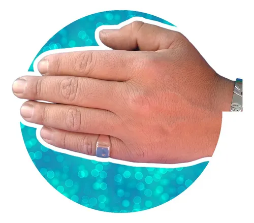 Anillo Para Dedo Me ique Tipo Sello Plata Ley.925 Cuotas sin inter s