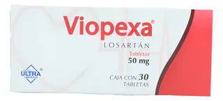 Losartán 50 Mg Viopexa Caja Con 30 Tabletas