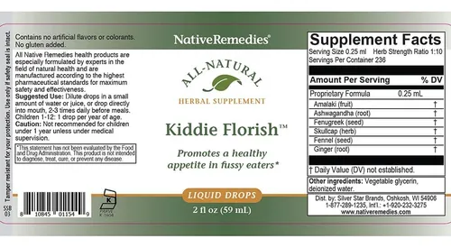 Remedios Nativos Kiddie Florish - All Natural Herbal Supplem