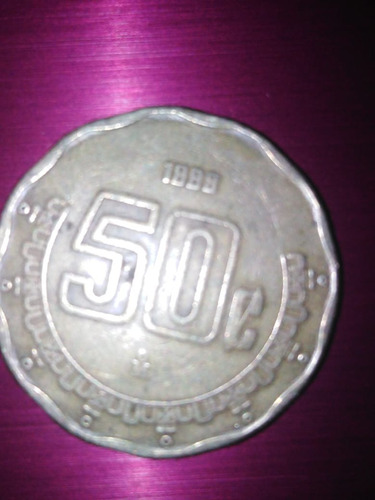 Moneda De 50 Centavos Con Error De Acuñacion De 
