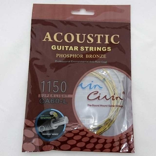 Imagen 1 de 4 de Cuerdas Guitarra Acustica 011 Phosphor Bronze Cuerda Civin