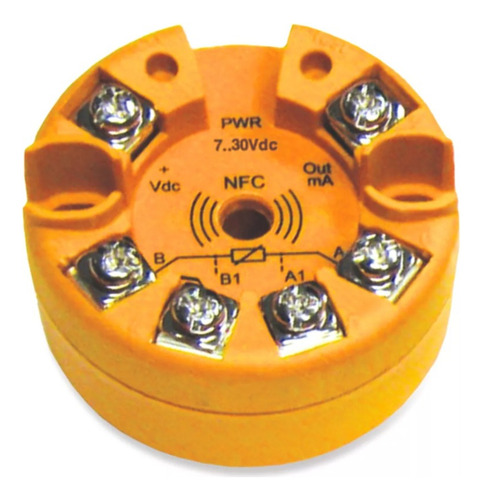 Transmisor Temperatura Programable Nfc Rtd Pt 100 1000 Ni Tc