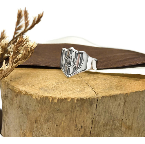 Anillo Escudo Equipo Fútbol Argentina San Lorenzo De Almagro C - Grande Plata 925