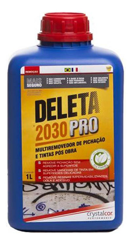 Deleta 2030 Pro Removedor Pichação Tinta1lt Performance Eco