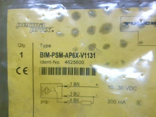 Turck Bim-psm-ap6x-v1131 Proximity Switch - Factory Sealed