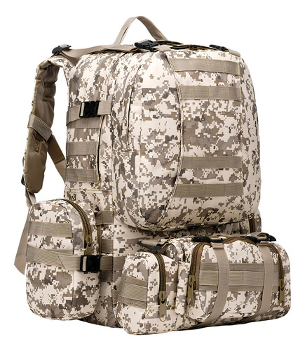 Mochilero Mochila Camping Gadnic 50l Trekking Camelback 4en1