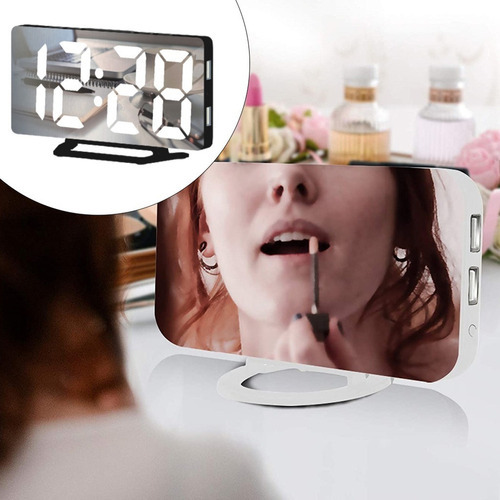 Reloj Digital Eléctrico Con Pantalla Grande Reloj Blanco