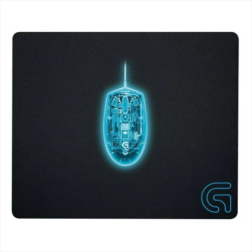 Imagen 4 de 4 de Mouse Pad gamer Logitech G240 de tela clásico 280mm x 340mm x 1mm negro/blanco