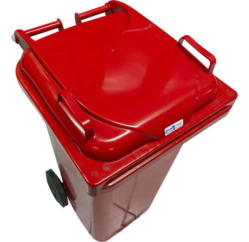 Conteiner Lixeira Plastico 120 Litros Com Rodas De 200mm