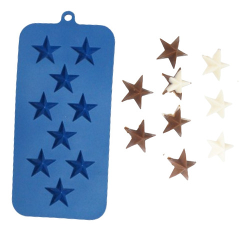 Molde De Silicón En Forma De Estrella Para Chocolate