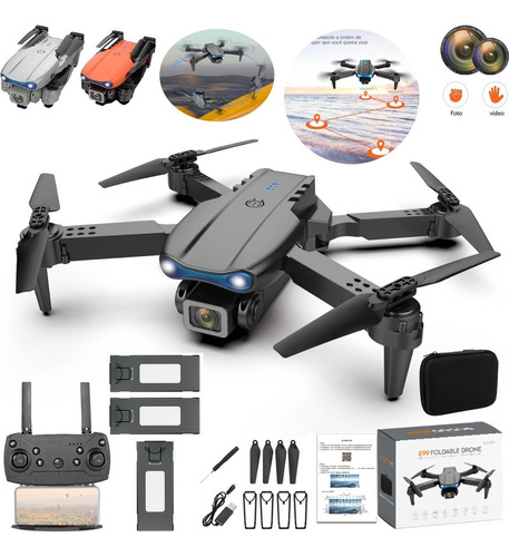 Mini Dron E99 Pro Profesional Con Doble Camara Hd Y 3 Beats