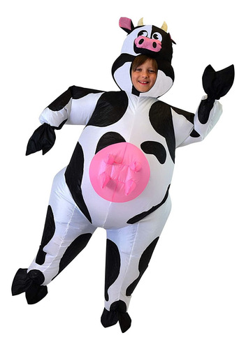 Disfraz Inflable Air Blowup Deluxe Halloween Cow Costum...