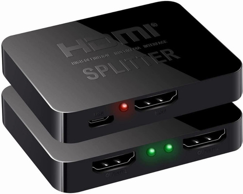 Minidivisor Hdmi Splitter Amplificador 4k 1 Entrada 2 Salida