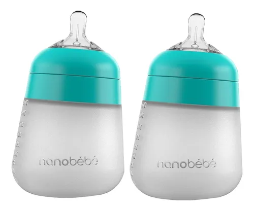 comprar Biberón Silicona 360 Anticólicos Nanobébé 9oz 2pz Verde