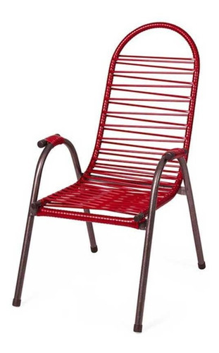 Cadeira De Jardim Infantil Luxo - Vermelho Pérola