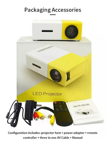 Mini Proyector Led Portatil Smartphone Usb/audio/video  