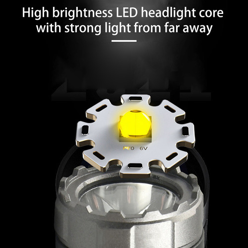 Linterna Led Para Exteriores, Larga Distancia, Carga Rápida,