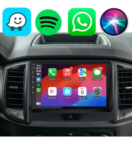 Kit Multimidia Android 9p Ranger 17 18 19-21 Carplay+ Canbus