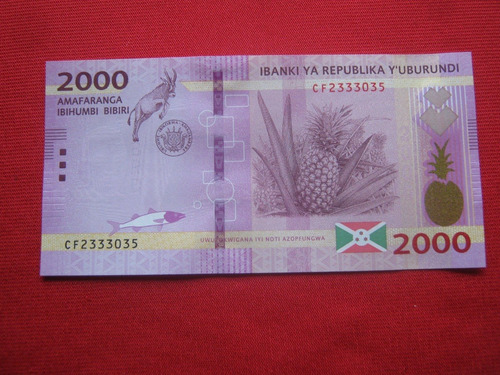 Burundi 2000 Francos 2018 