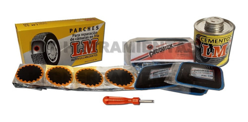 Pack Parches Cubierta Y/o Camara Auto Camioneta Solucion Tlm