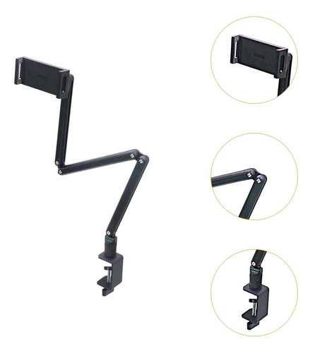 Soporte Para Tableta, Brazo Flexible, Base Giratoria De