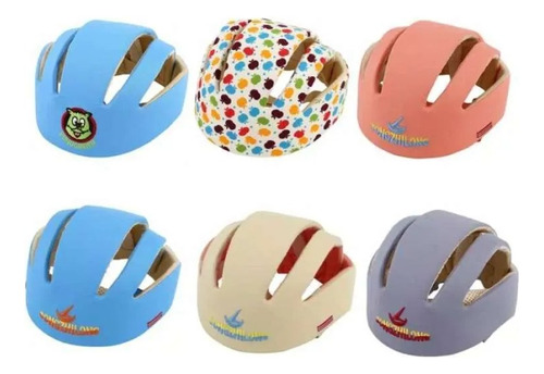 Casco Protector Cabeza Bebes Gateador Seguridad Ajustable   