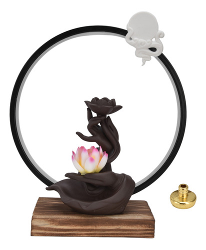 Quemador De Incienso Usb Buddha Hand Led, Soporte De Reflujo