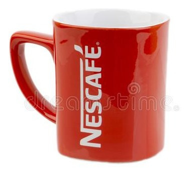 Taza De Cerámica Roja Nescafé