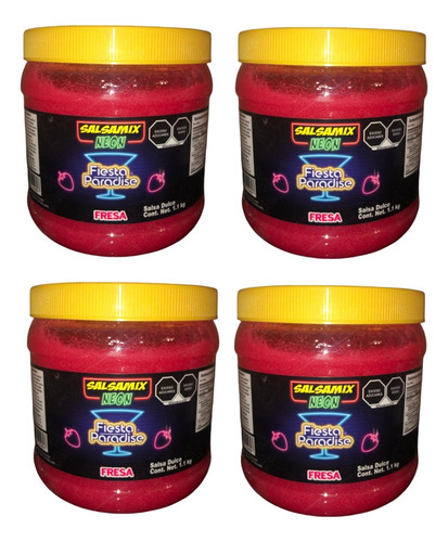 Salsa Mix Neon Fresa 7.7kg Escarchar Michelada Coctel