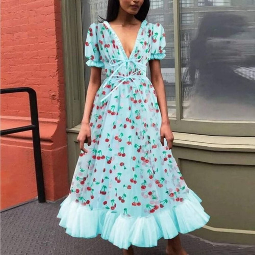 Vestido De Gran Dobladillo Con Lentejuelas De Tul Fresa