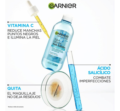 Pack Garnier 3 Agua Micelar: Rosas, Vita C, A Salicílico