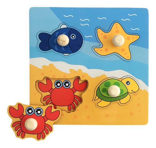 Rompecabezas De Dibujos Animados Para Animales Marinos