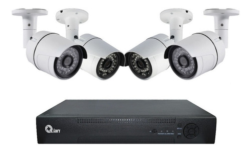 Qian Kit Vigilancia 4 Cámaras Dvr 4 Canales 720p Qkc4d41701