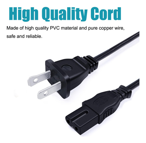 Cable De Alimentación Ul Para Tv Vizio-tv D40-d1 D24-d1 D32f