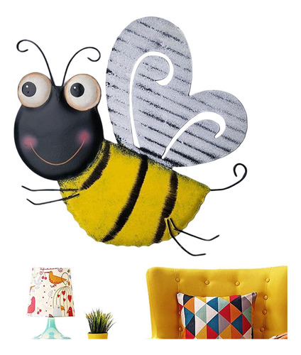 Metal Bee Wall Decor | Bumble Bees Wall Sculpture |