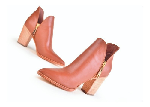 Imagen 8 de 8 de Botines Botinetas Botas De Mujer De Cuero Bonn - Ferraro