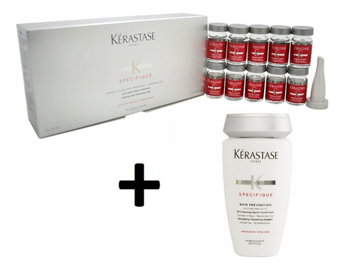 Kerastase Ampollas Aminexil Anti-caida 10 Un + Shampoo 250ml