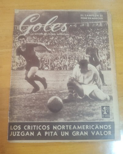 Revista Goles 360 - 3/5/55 Boca En Rosario Con Newells Old 