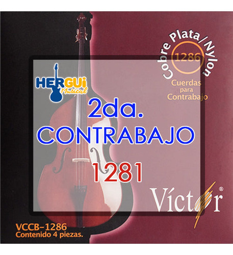 Cuerda Suelta 2da. P/ Contrabajo Cal. 12 Victor 1281