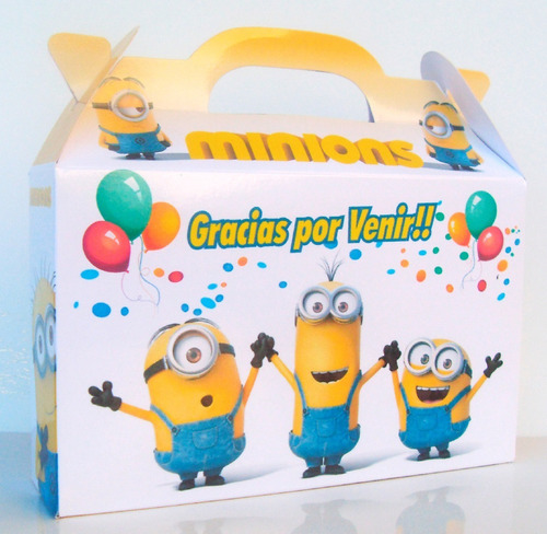Minions - Cajita Souvenirs De Cumpleaños