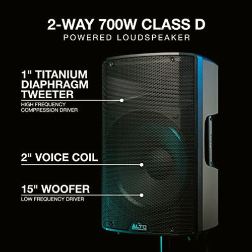 Alto Professional Tx315 Bocina Amplificada De 700 W, 15 Y 2