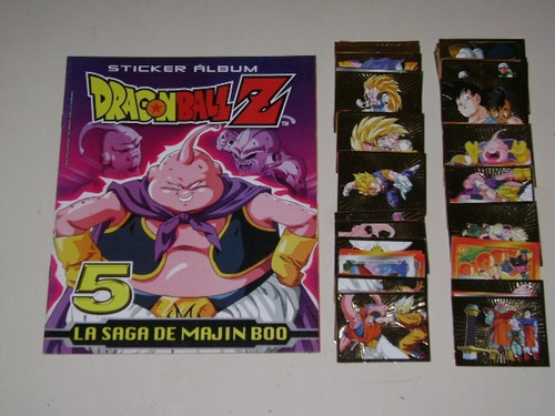 Peru 1999 Navarrete Dragon Ball Z5 La Saga Majin Boo Sticker Pack 