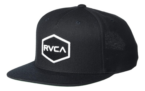 Rvca Men's Adjustable Snapback Straight Brim Hat