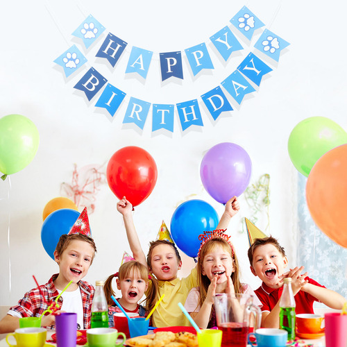 Banderín Decorativo De Papel Con Forma De Globo Para Pancart