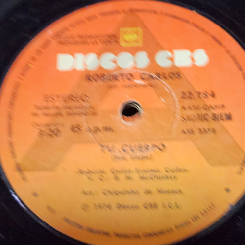 Simple Roberto Carlos 22784 Discos Cbs C7